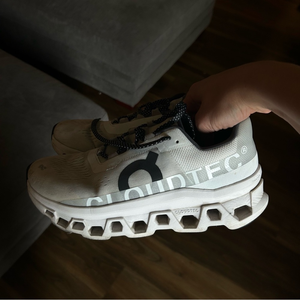 On Cloudtec White Running Shoes